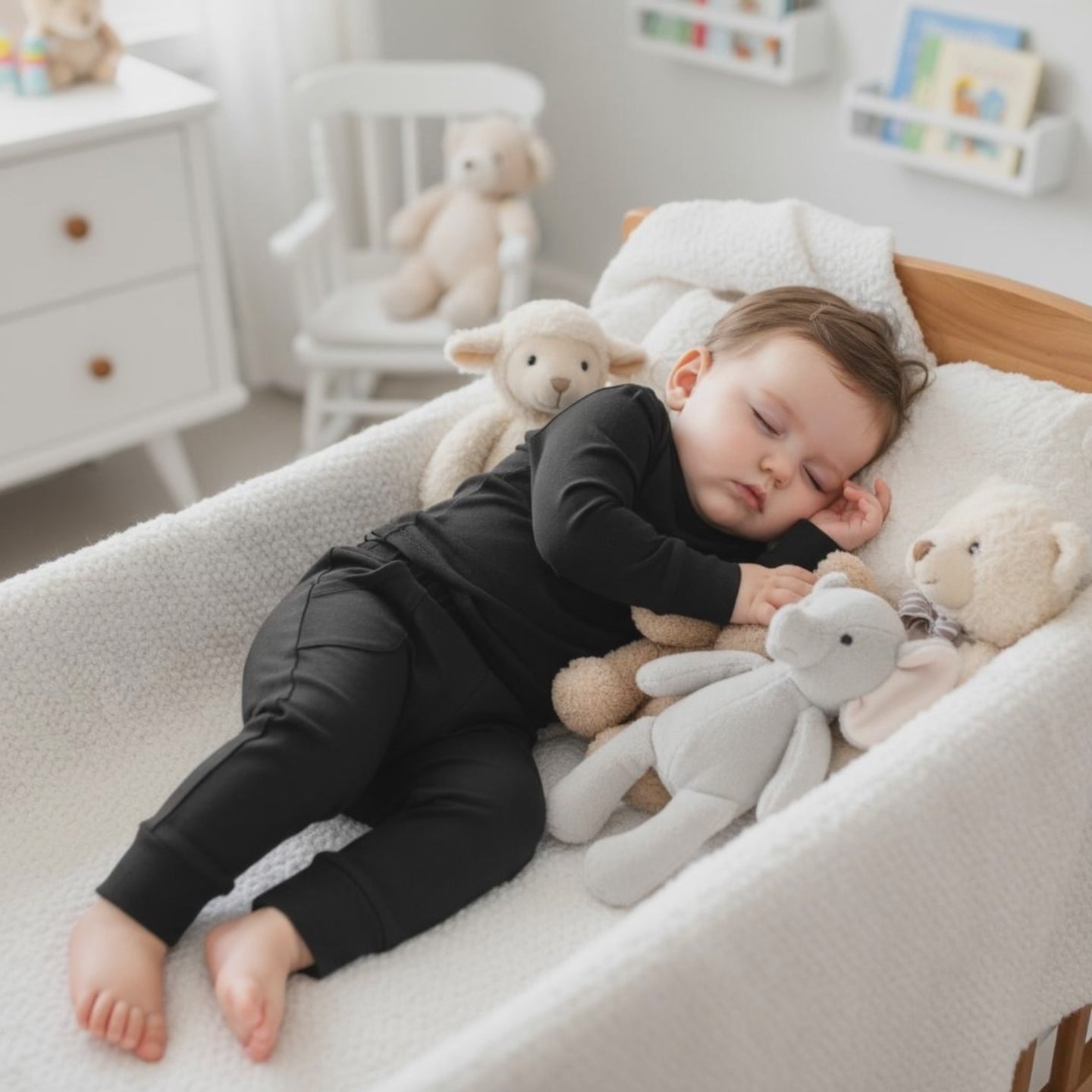 Etikettenlose Bambus-Freizeithose für Babys – Baby Todd & Co