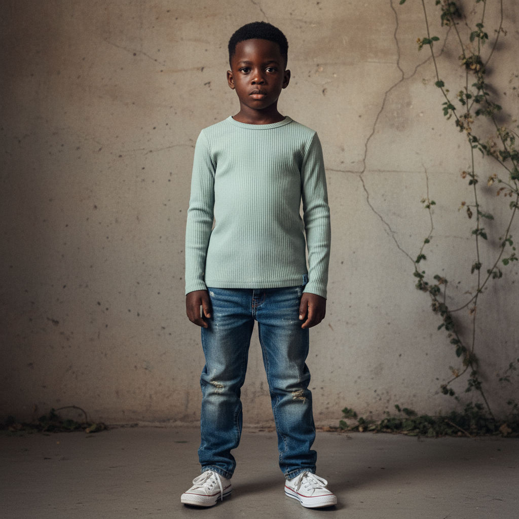 Ribbed Long Sleeve Tee Kids