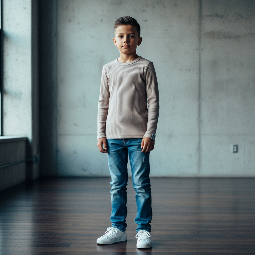 
                  
                    Ribbed Long Sleeve Tee Kids
                  
                