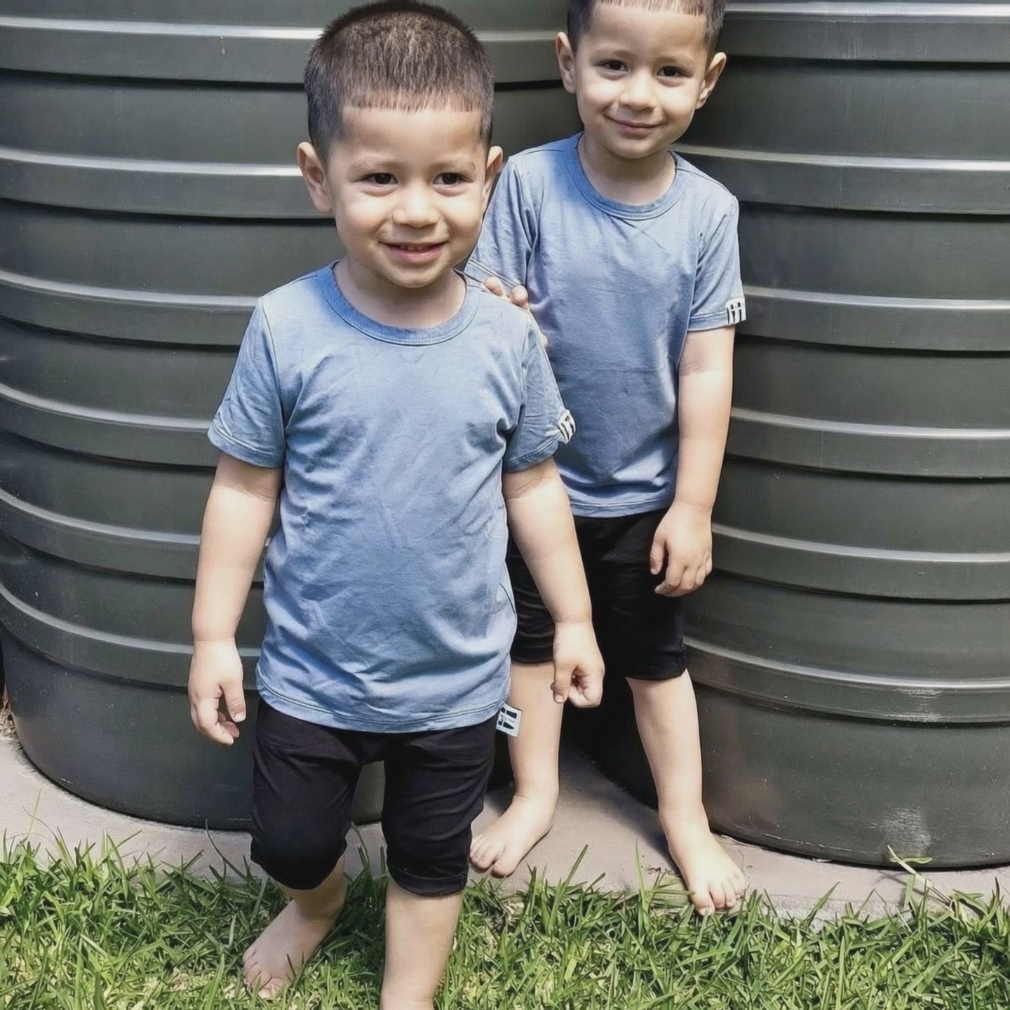Ultra-soft tagless bamboo Hangout Shorts for toddlers designed for eczema-prone skin