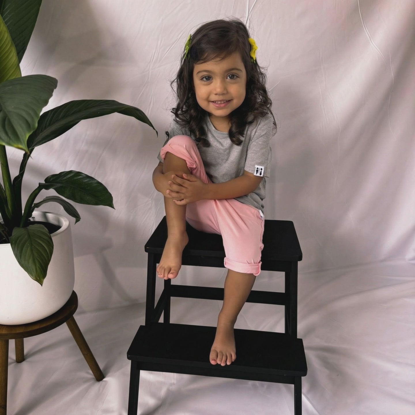 Ultra-soft tagless bamboo Hangout Shorts for toddlers designed for eczema-prone skin