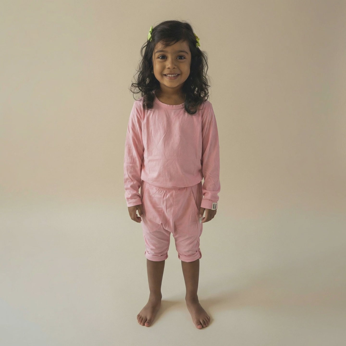 Ultra-soft tagless bamboo Hangout Shorts for kids designed for eczema-prone skin