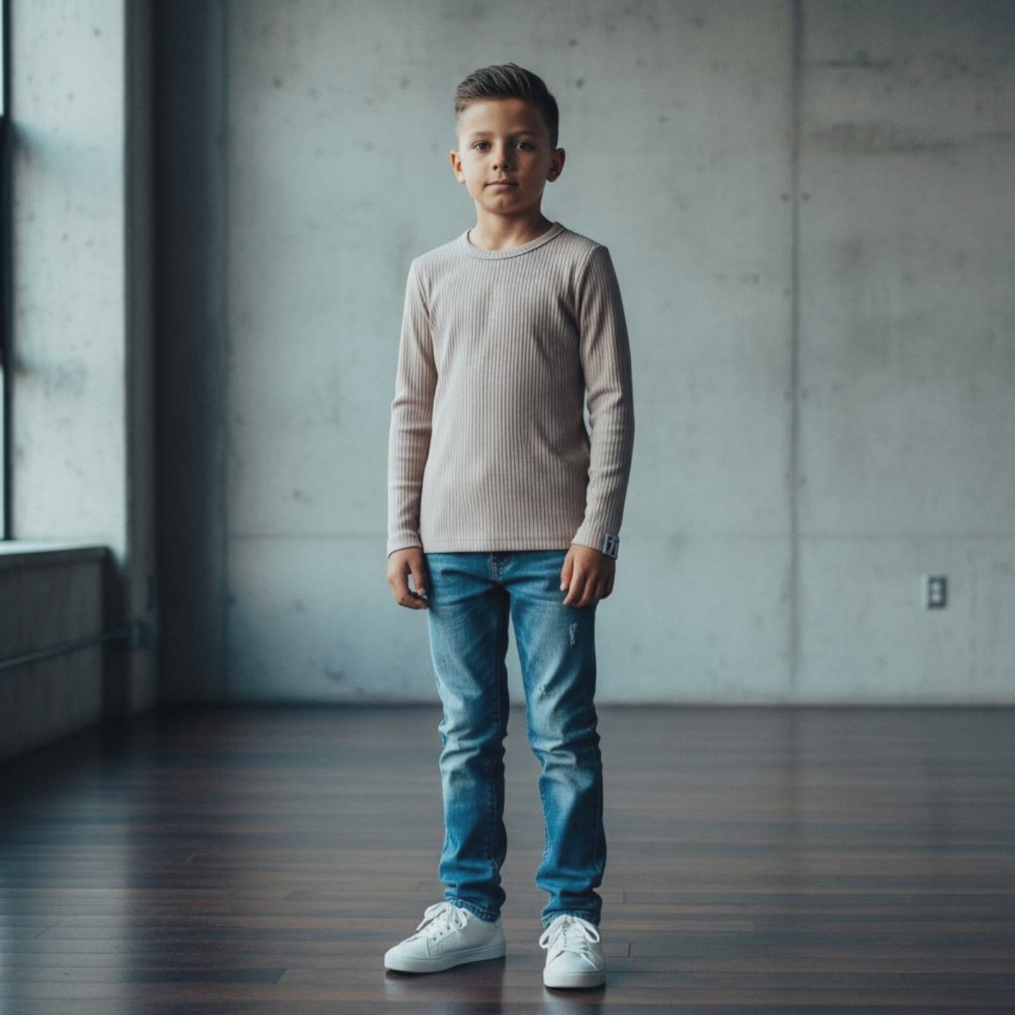 Ribbed Long Sleeve Tee Kids